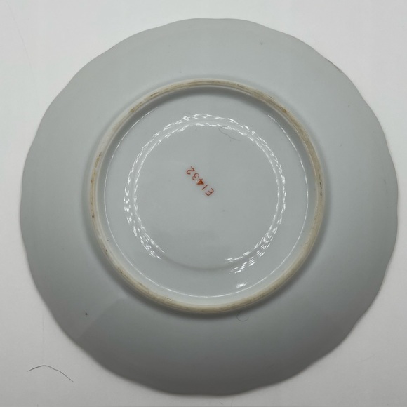 Vintage Enesco Fruit Pattern E1432 Teacup Saucer 
gold trim, hand painted, 5.5” - Picture 9 of 10